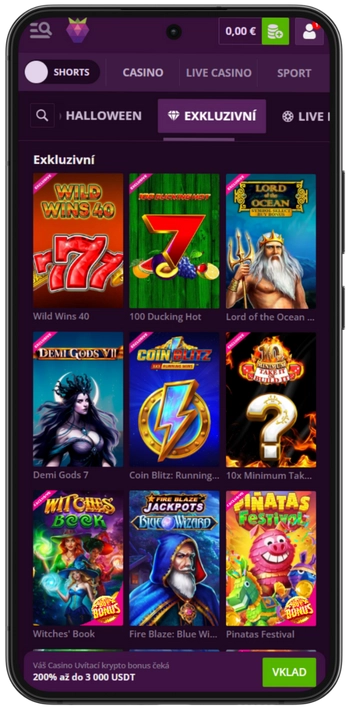 Vybrat slot a hrát