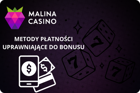 Malina Casino Bonus metody płatności Polska